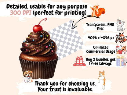 Chocolate Cupcakes Clipart Chocolate clip art - Wonders Artist