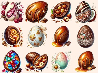 Chocolate Eggs (P2) Clipart candy egg png - Wonders Artist