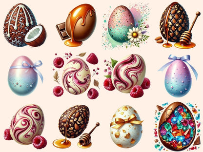 Chocolate Eggs (P2) Clipart candy egg png - Wonders Artist
