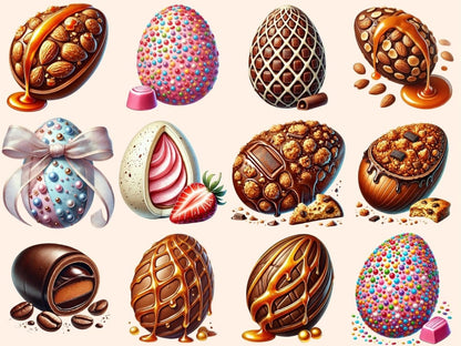 Chocolate Eggs (P3) Clipart candy egg png - Wonders Artist