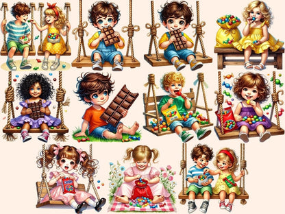 Chocolate Sweets Kids Clipart children clipart - Wonders Artist