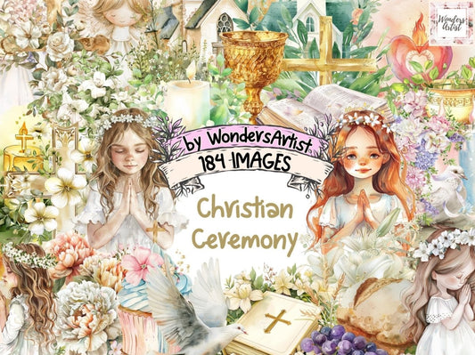 Christian Ceremony Watercolor Clipart Christian Ceremony - Wonders Artist