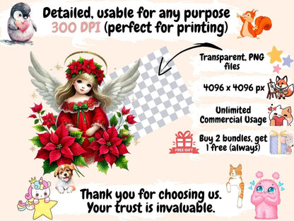 Christmas Angels (P2) Clipart Angel Clipart - Wonders Artist