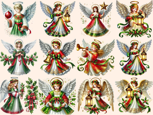 Christmas Angels (P2) Clipart