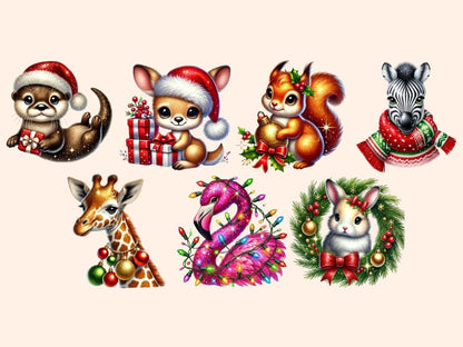 Christmas Animals (P6) Clipart Animal Clipart - Wonders Artist