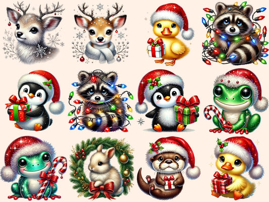 Christmas Animals (P6) Clipart