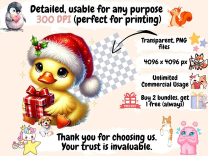 Christmas Animals (P6) Clipart Animal Clipart - Wonders Artist