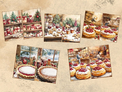 Christmas Baking Journal Pages (P1) Baking Ephemera - Wonders Artist