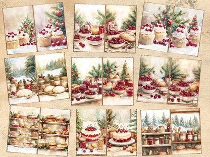Christmas Baking Journal Pages (P1) Baking Ephemera - Wonders Artist