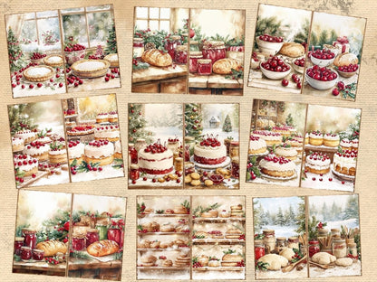 Christmas Baking Journal Pages (P1) Baking Ephemera - Wonders Artist