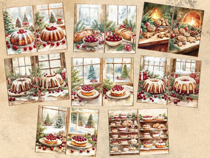 Christmas Baking Journal Pages (P2) Baking Ephemera - Wonders Artist