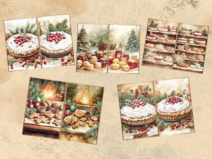 Christmas Baking Journal Pages (P2) Baking Ephemera - Wonders Artist