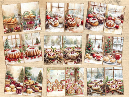 Christmas Baking Journal Pages (P2) Baking Ephemera - Wonders Artist