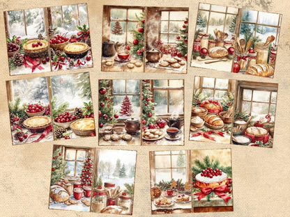Christmas Baking Journal Pages (P3) Baking Ephemera - Wonders Artist
