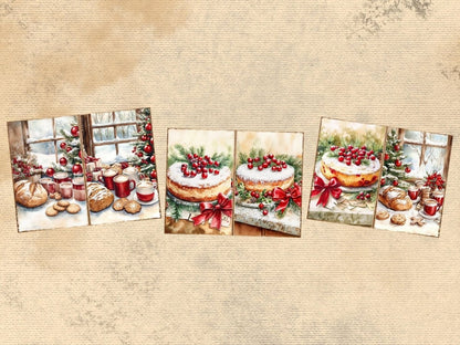 Christmas Baking Journal Pages (P3) Baking Ephemera - Wonders Artist