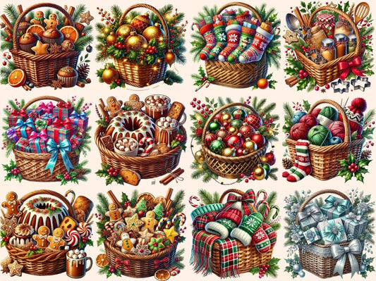 Vánoční koše Clipart