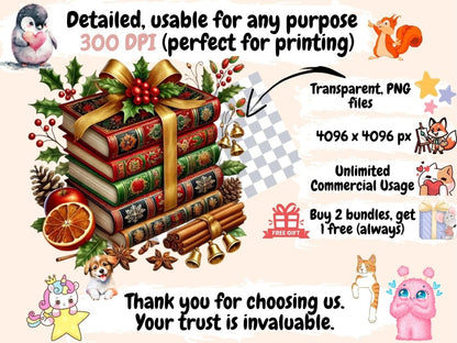Christmas Books Clipart Book of Christmas - Wonders Artist