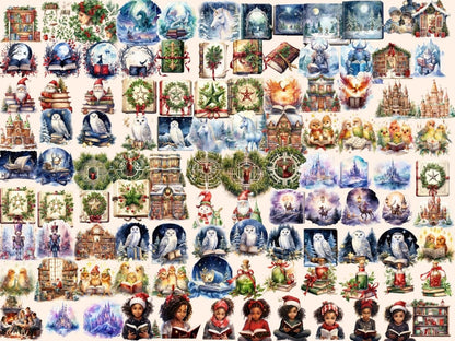 Christmas Books Watercolor Clipart christmas book png - Wonders Artist