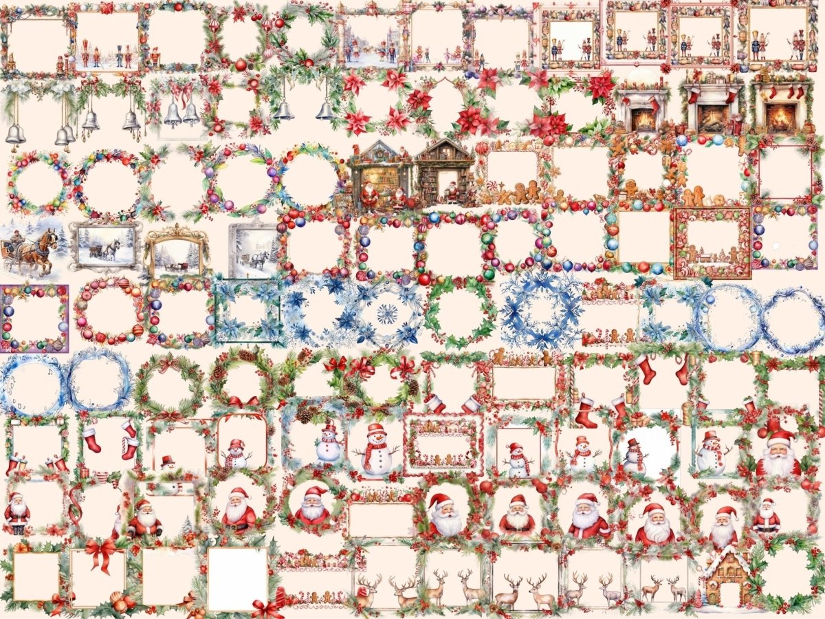 Christmas Borders Watercolor Clipart christmas border png - Wonders Artist