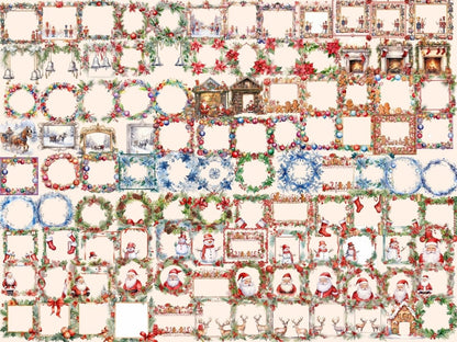 Christmas Borders Watercolor Clipart christmas border png - Wonders Artist