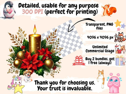Christmas Candles Clipart Candle Clipart - Wonders Artist