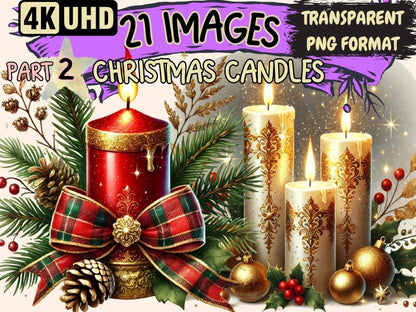 Christmas Candles (P2) Clipart Candle Clipart - Wonders Artist
