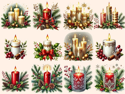 Christmas Candles (P2) Clipart Candle Clipart - Wonders Artist