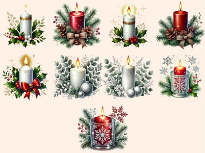 Christmas Candles (P2) Clipart Candle Clipart - Wonders Artist