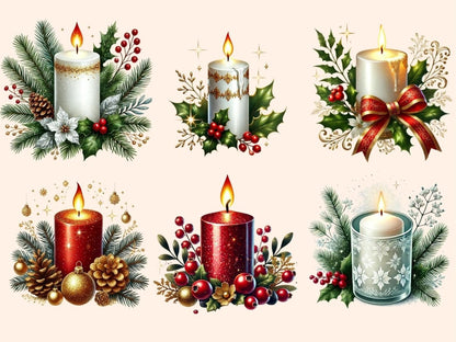 Christmas Candles (P3) Clipart Candle Clipart - Wonders Artist