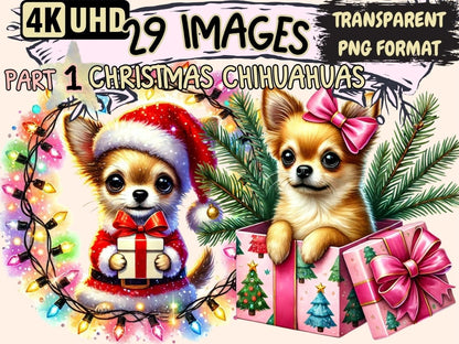 Christmas Chihuahuas Clipart Chihuahua Clipart - Wonders Artist