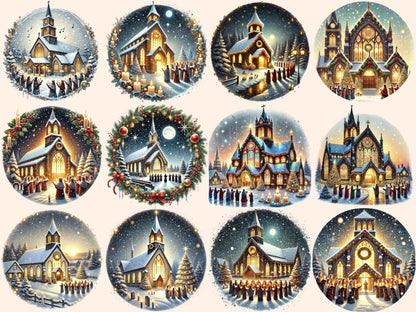 Christmas Churches & Carols Clipart Carol Clipart - Wonders Artist