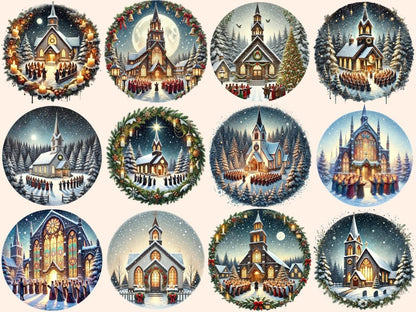 Christmas Churches & Carols (P2) Clipart Carol Clipart - Wonders Artist