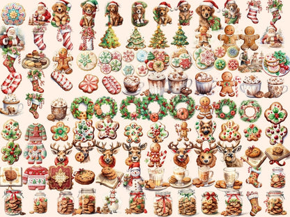 Christmas Cookies Watercolor Clipart christmas clipart - Wonders Artist
