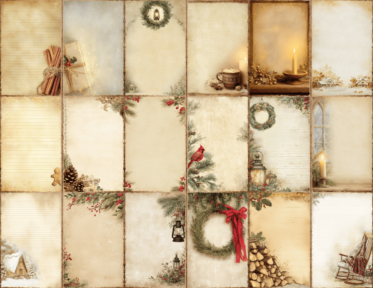 Christmas Cottage Journal Pages All Bundles Journal Pages new bundles all - WondersArtist