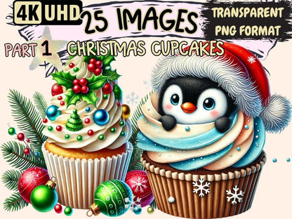 Christmas Cupcakes Clipart Christmas Baking - Wonders Artist