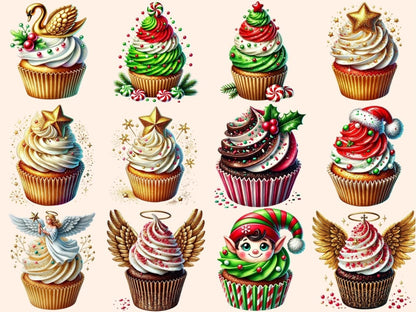Christmas Cupcakes Clipart Christmas Baking - Wonders Artist