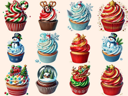 Christmas Cupcakes (P2) Clipart Christmas Baking - Wonders Artist