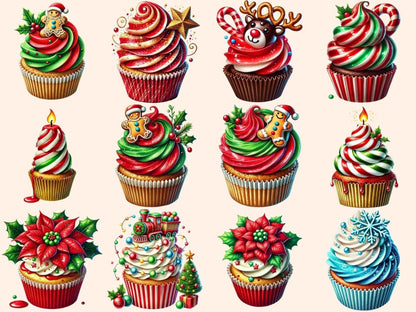 Christmas Cupcakes (P2) Clipart Christmas Baking - Wonders Artist