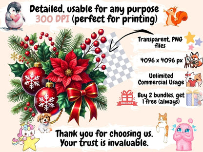 Christmas Decor Clipart Christmas artwork - Wonders Artist