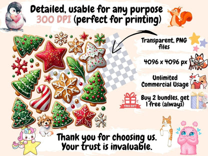 Christmas Desserts Clipart Christmas Baking PNG - Wonders Artist