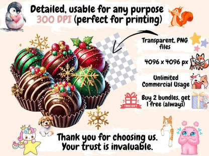 Christmas Desserts (P2) Clipart Christmas Baking PNG - Wonders Artist