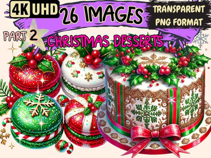 Christmas Desserts (P2) Clipart Christmas Baking PNG - Wonders Artist
