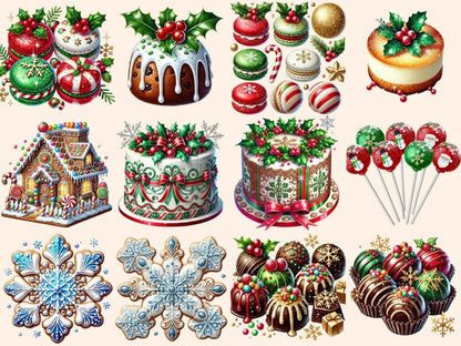 Christmas Desserts (P2) Clipart Christmas Baking PNG - Wonders Artist