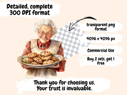 Christmas Desserts Watercolor Clipart christmas bakery png - Wonders Artist