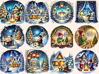 Christmas Eve Clipart beautiful x - mas png - Wonders Artist