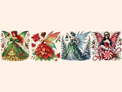 Christmas Fairies (P2) Clipart christmas clipart - Wonders Artist