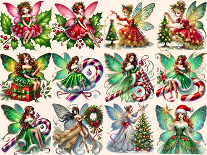 Christmas Fairies (P3) Clipart christmas clipart - Wonders Artist