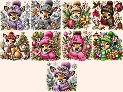 Christmas Fawn (P2) Clipart chistmas reindeer - Wonders Artist
