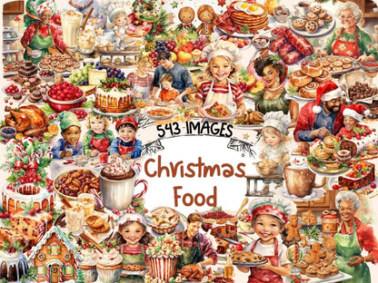 Christmas Food Watercolor Clipart christmas baker png - Wonders Artist