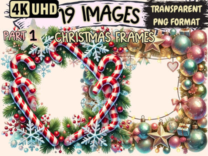 Christmas Frames Clipart Christmas Border Art - Wonders Artist